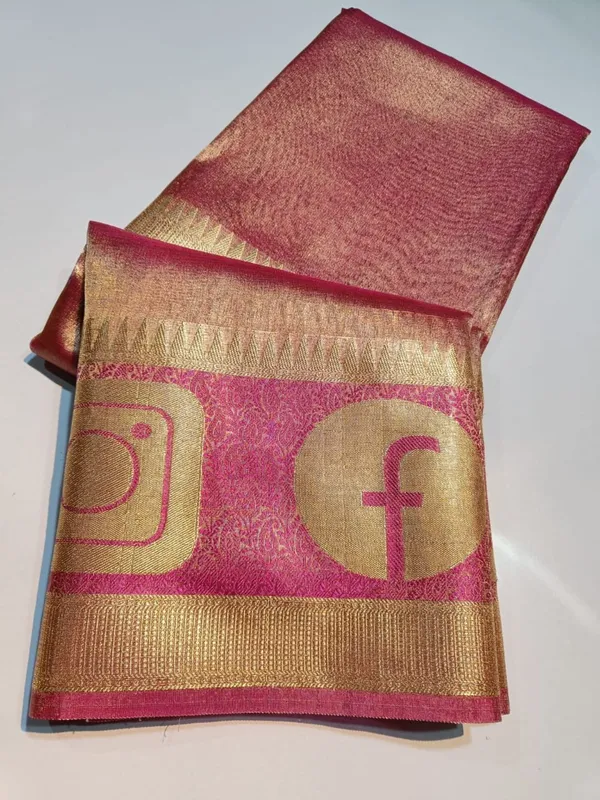 Tissue_silk_plain_saree_with_social_media_Border_&_pallu.