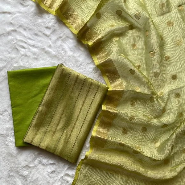 Tissue_silk_suit_with_crush_tissue_dupatta_&_plain_bottom_