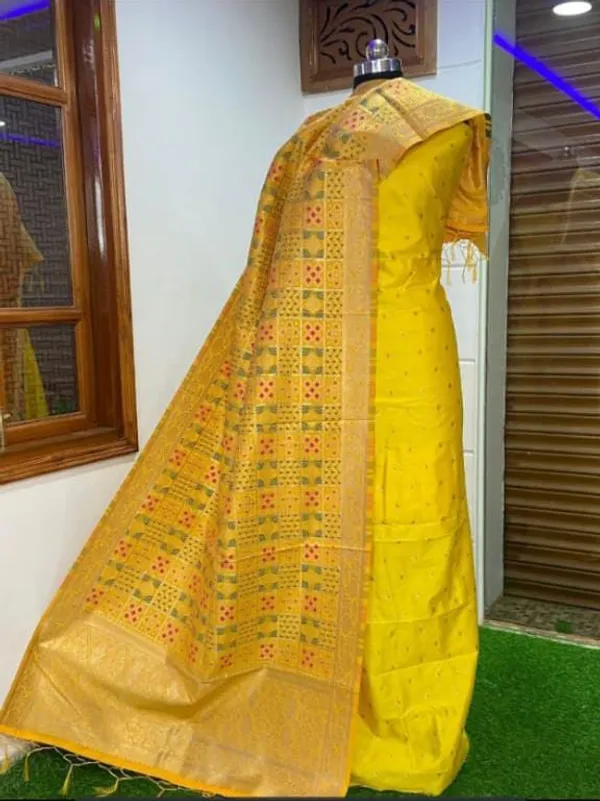 Exclusive_Banarasi_Unstitched_Salwar_kameez_with_Dupatta*___*BANARASI_SUIT*__*TOP-_Kataan_Silk_with_zari_Buta___*DUPATTA-_Kataan_Silk_with_Zari_Jaal_*BOTTOM-*_Silk_plain__*2.50_meter_each*