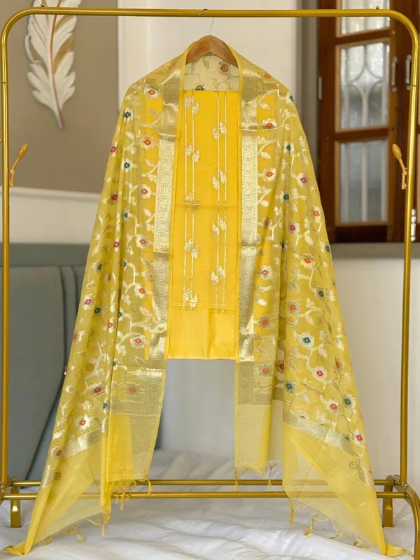 Exclusive_Banarasi_Unstitched_Salwar_kameez_with_Dupatta*___*BANARASI_SUIT*__*TOP-_Chanderi__Silk_with_Lorex_zari_Buta___*DUPATTA-_Chanderi_Silk_with_Lorex_Zari_Mina__Jaal_*BOTTOM-*_Silk_plain__*2.50_meter_each*