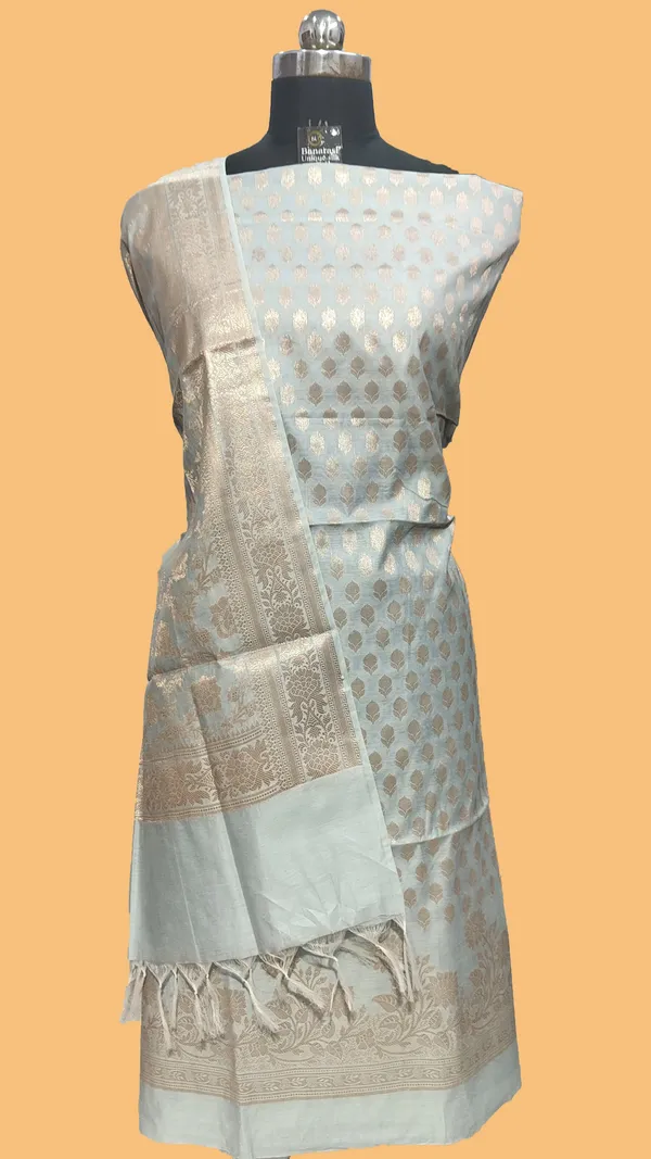 Banarasi_Cotton_Silk_Zari_Buti_Dress_Material