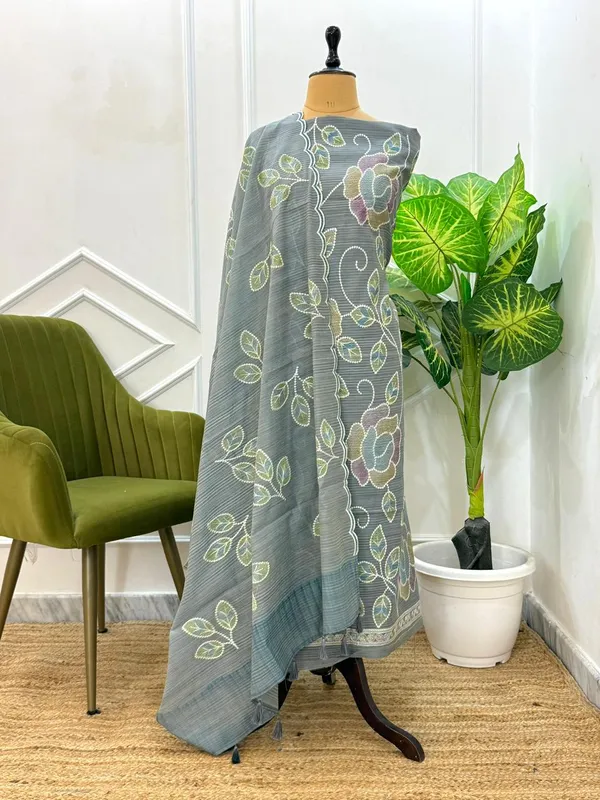 Banarasi_Cotton_Silk_Zari_Buti_Dress_Material