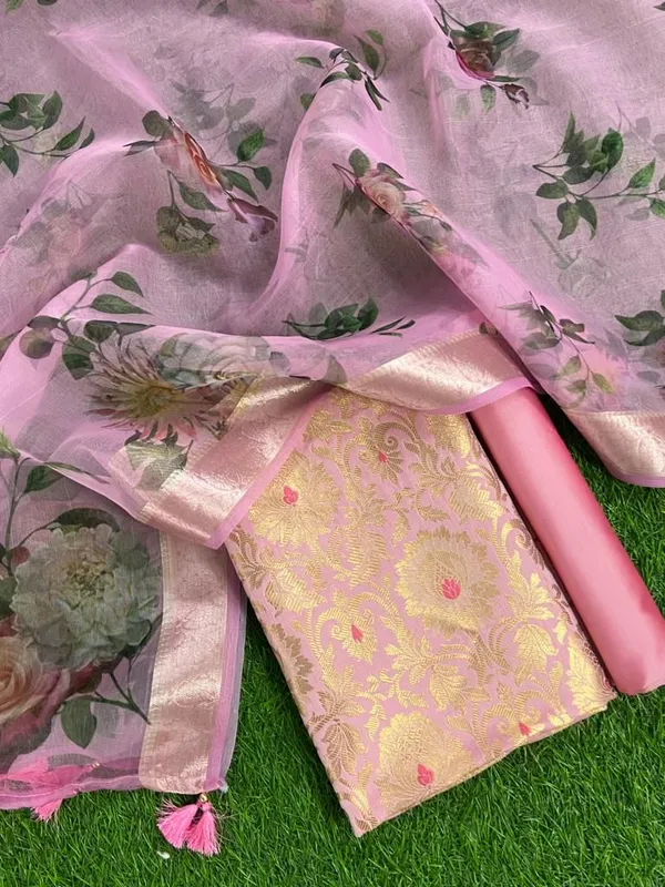 Exclusive_Banarasi_Unstitched_Salwar_kameez_with_Dupatta_BANARASI___SUIT_silk_katan_tissue_suits_TOP-__silk_katan_broket_kimkhab_zari_weaving_DUPATTA-*Mercerised_silk_with_digital_print,_zari_design_bouder_BOTTOM-___cotton_silk_plain_2.50_meter_each