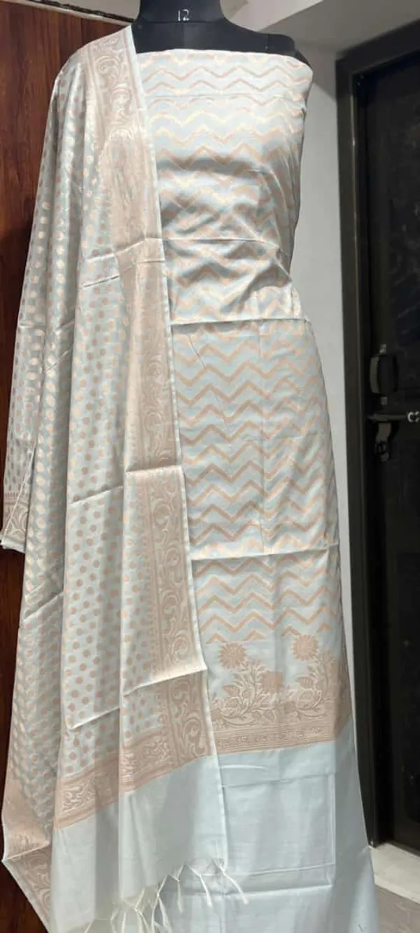 Banarasi_cotton_silk_zari_buti_dress_materia