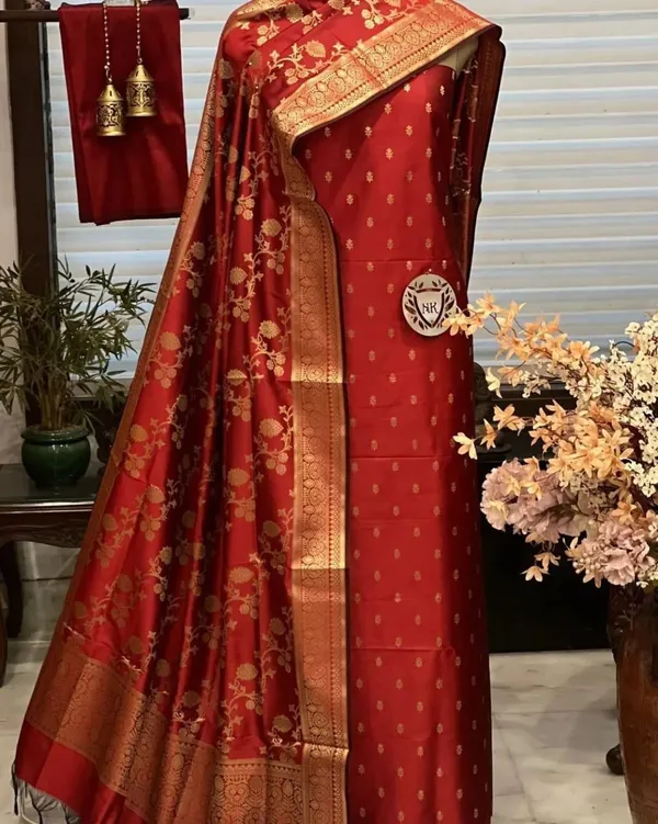 Exclusive_Banarasi_Unstitched_Salwar_kameez_with_Dupatta_BANARASI___SUIT_TOP-___silk_katan_zari_weaving_katban_design_DUPATTA-__katan_silk_zari_weaving__design__Bottom.__Plain_silk_katan_2.50_meter_each