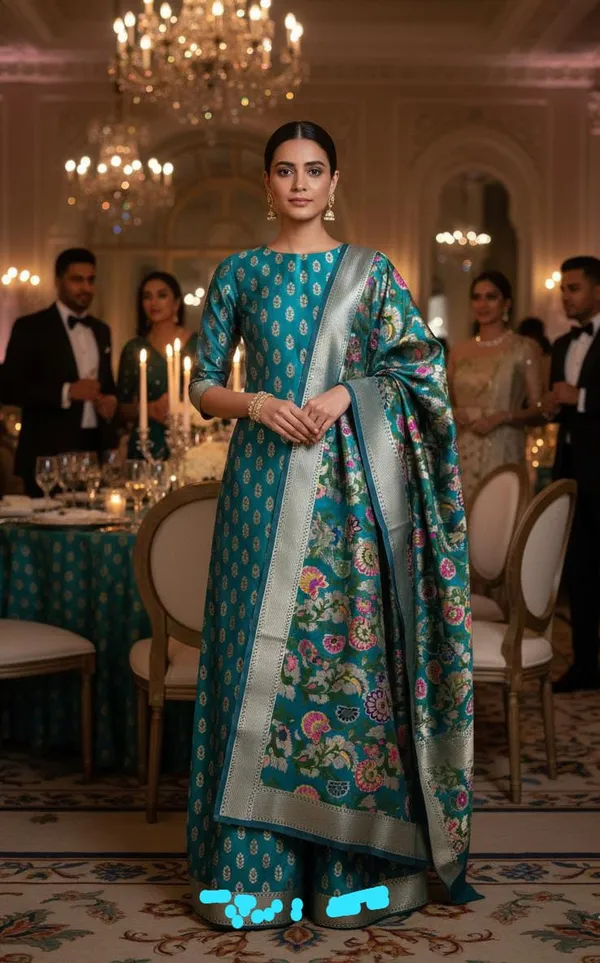 Exclusive_Banarasi_Unstitched_Salwar_kameez_with_Dupatta__BANARASI___SUIT_TOP-___silk_katan_resham_meena__weaving_booti__design_DUPATTA-__katan_silk_zari_and_resham_kimkhab_weaving__design_Bottom.__Plain_silk_katan_2.50_meter_each