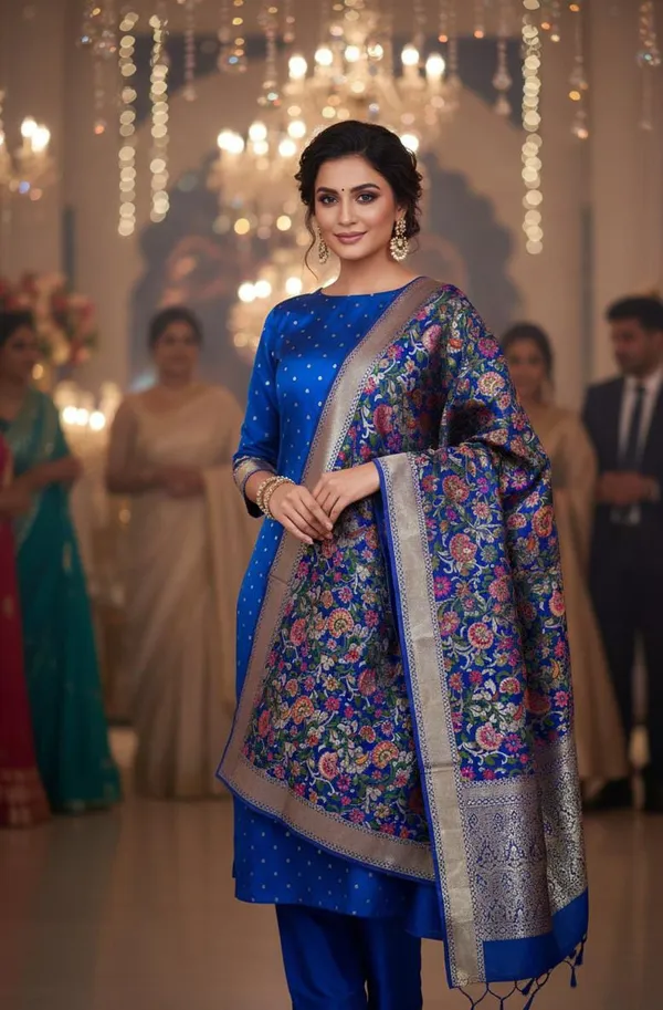 Exclusive_Banarasi_Unstitched_Salwar_kameez_with_Dupatta_BANARASI___SUIT_TOP-___silk_katan_matar_dana__weaving_booti__design_DUPATTA-__katan_silk_zari_and_resham_kimkhab_weaving__design_Bottom.__Plain_silk_katan_2.50_meter_each