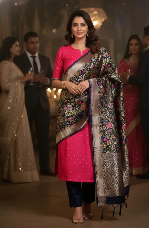 Exclusive_Banarasi_Unstitched_Salwar_kameez_with_Dupatta_BANARASI___SUIT_TOP-___silk_katan_matar_dana__weaving_booti__design_DUPATTA-__katan_silk_zari_and_resham_kimkhab_weaving__design_Bottom.__Plain_silk_katan_2.50_meter_each