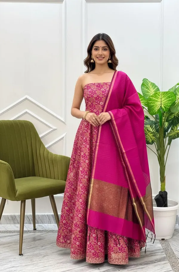 Exclusive_Banarasi_Unstitched_Salwar_kameez_with_Dupatta_BANARASI___SUIT__MERCERISED___silk_suit_TOP-__MERCERISED_broket_design_resham_zari___weaving_meenadar_DUPATTA-*cotton__zari_stripe_weaving_BOTTOM-___cotton_plain_2.50_meter_each