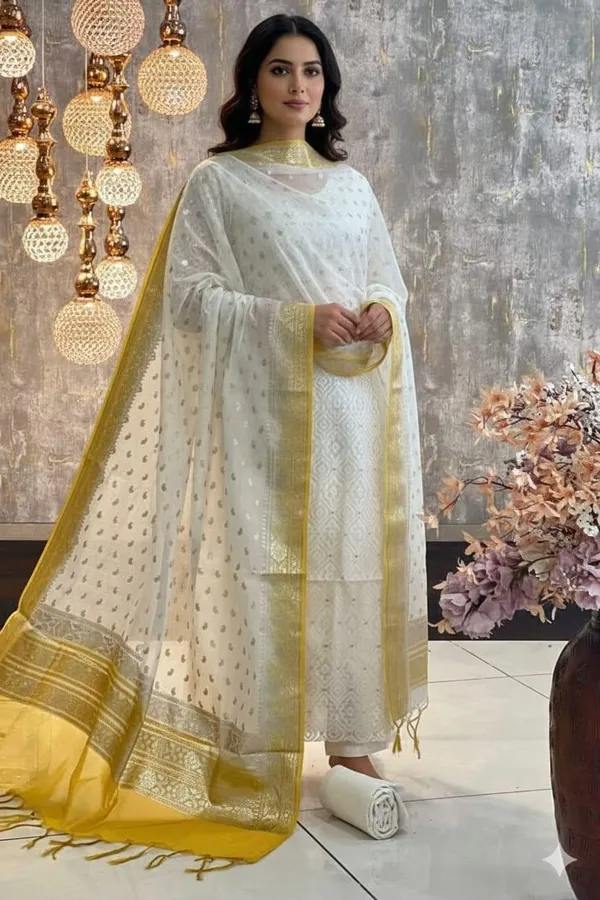 Exclusive_Banarasi_Unstitched_Salwar_kameez_with_Dupatta_BANARASI___SUIT__MERCERISED___silk_suit_TOP-__MERCERISED_broket_design_resham_zari___weaving_meenadar_DUPATTA-*Mercerised_lorex_zari_weaving___BOTTOM-___cotton_plain_2.50_meter_each