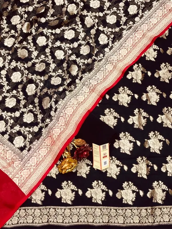 Exclusive_Banarasi_Unstitched_Salwar_kameez_with_Dupatta_BANARASI___SUIT___Goergette___silk_handloom_suit_TOP-__Goergette__silk__zari_weaving_DUPATTA-__Goergette___silk_Zari_weaving_BOTTOM-___katan_silk___plain_2.50_meter_each