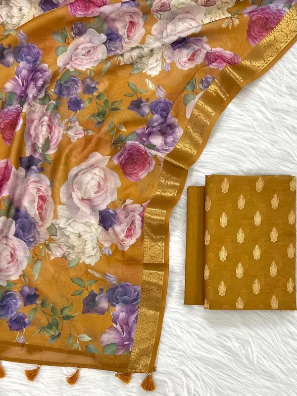 Exclusive_Banarasi_Unstitched_Salwar_kameez_with_Dupatta_BANARASI___SUIT___pure_mercerized_TOP-___pure_mercerised_zari_weaving_DUPATTA-__chanderi_silk_with__digital_print_BOTTOM-___cotton_silk__dyble_plain_2.50_meter_each