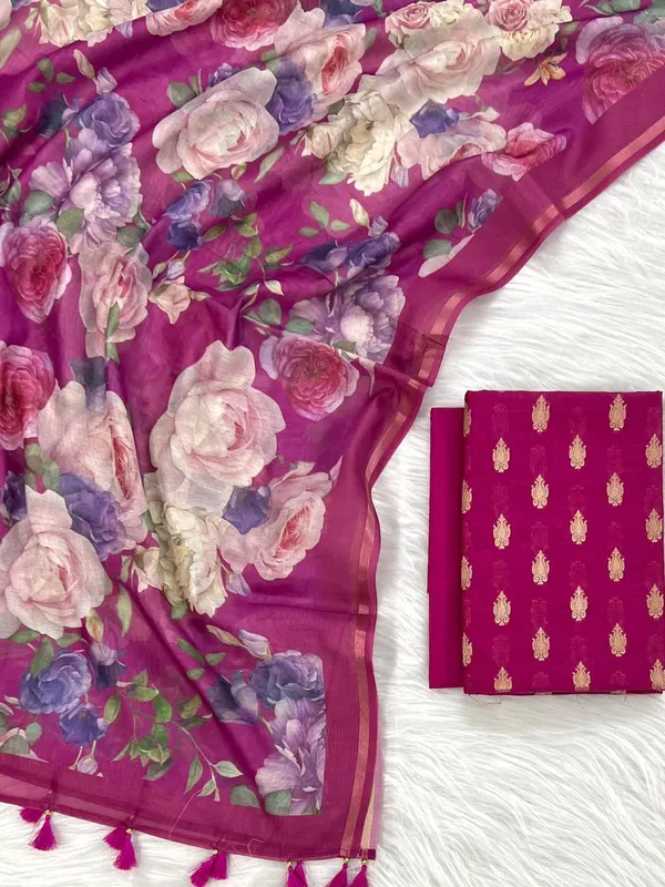 Exclusive_Banarasi_Unstitched_Salwar_kameez_with_Dupatta_BANARASI___SUIT___pure_mercerized_TOP-___pure_mercerised_zari_weaving_DUPATTA-__chanderi_silk_with__digital_print_BOTTOM-___cotton_silk__dyble_plain_2.50_meter_each