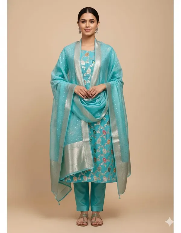 Exclusive_Banarasi_Unstitched_Salwar_kameez_with_Dupatta_BANARASI___SUIT___pure_mercerized_TOP-___pure_mercerised_Lorex_weaving_DUPATTA-__pure_mercerised_Lorex_weaving_with_handbrush_BOTTOM-___cotton_silk__dyble_plain_2.50_meter_each