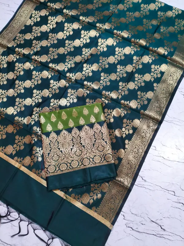 Exclusive_Banarasi_Unstitched_Salwar_kameez_with_Dupatta_BANARASI___SUIT_TOP-___silk_katan_zari_weaving_katban_design_DUPATTA-__katan_silk_zari_weaving__design_Bottom.__Plain_silk_katan_2.50_meter_each