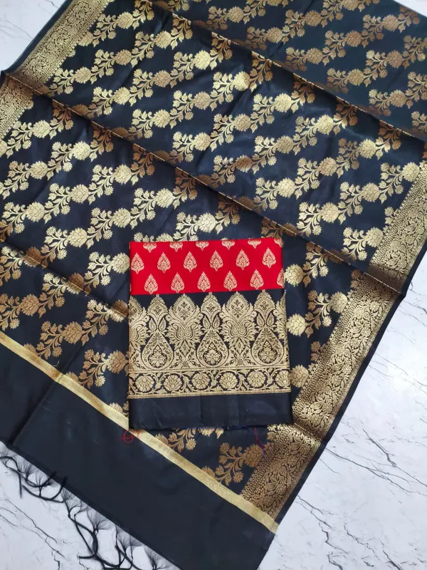 Exclusive_Banarasi_Unstitched_Salwar_kameez_with_Dupatta_BANARASI___SUIT_TOP-___silk_katan_zari_weaving_katban_design_DUPATTA-__katan_silk_zari_weaving__design_Bottom.__Plain_silk_katan_2.50_meter_each
