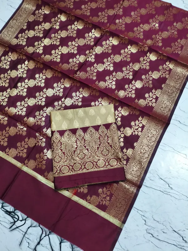 Exclusive_Banarasi_Unstitched_Salwar_kameez_with_Dupatta_BANARASI___SUIT_TOP-___silk_katan_zari_weaving_katban_design_DUPATTA-__katan_silk_zari_weaving__design_Bottom.__Plain_silk_katan_2.50_meter_each