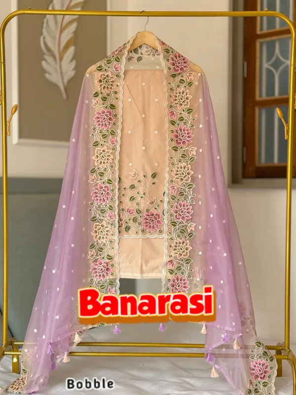 Exclusive_Banarasi_Unstitched_Salwar_kameez_with_Dupatta_BANARASI___SUIT___organza_silk_embroidery_Suits_TOP-___organza_silk_dyble_with_embroidery_work_meena_booti_DUPATTA-__organza_silk_dyble_with_embroidery_work_cutwork_design_multi_colors_embroidery_BOTTOM-____silk_dyble_plain_2.50_meter_each