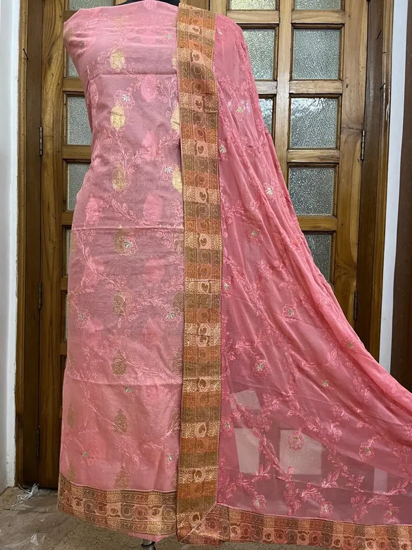 Chanderi_silk_suit_dupatta_with_Resham_&_zari_embroderiy_work_&_plain_Bottom..