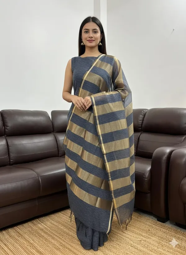 Exclusive_Festive_Season_BANARASI_Collection_Soft_linen_plain_top_Soft_linen_zari_patta__dupatta_soft_linen__plain_bottom_Each_2.50_mtr