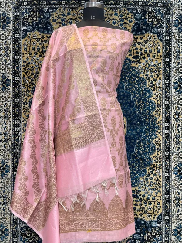 Exclusive_Banarasi_Unstitched_Salwar_kameez_with_Dupatta_BANARASI___SUIT*cotton____silk_suit_TOP-_cotton_silk_zari_weaving_DUPATTA-__cotton__silk_zari_weaving_BOTTOM-___cotton_silk_plain_2.50_meter_each