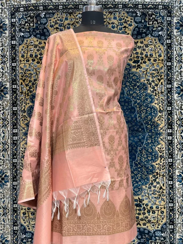 Exclusive_Banarasi_Unstitched_Salwar_kameez_with_Dupatta_BANARASI___SUIT*cotton____silk_suit_TOP-_cotton_silk_zari_weaving_DUPATTA-__cotton__silk_zari_weaving_BOTTOM-___cotton_silk_plain_2.50_meter_each