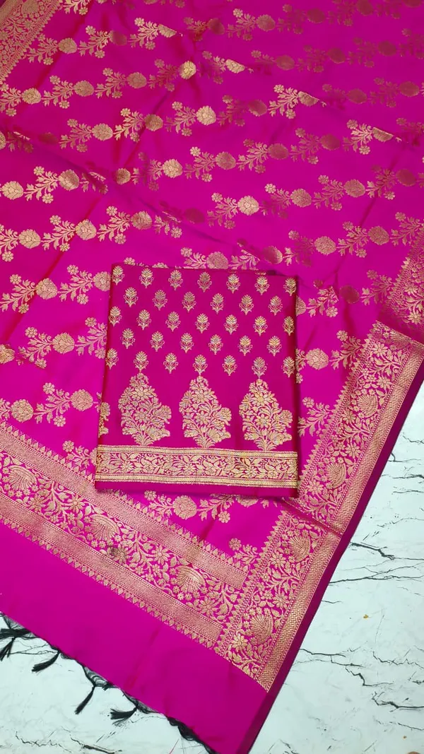 Exclusive_Banarasi_Unstitched_Salwar_kameez_with_Dupatta_BANARASI___SUIT_TOP-___silk_katan_zari_weaving_booti_daman_design_DUPATTA-__katan_silk_zari_weaving__design_Bottom.__Plain_silk_katan_2.50_meter_each