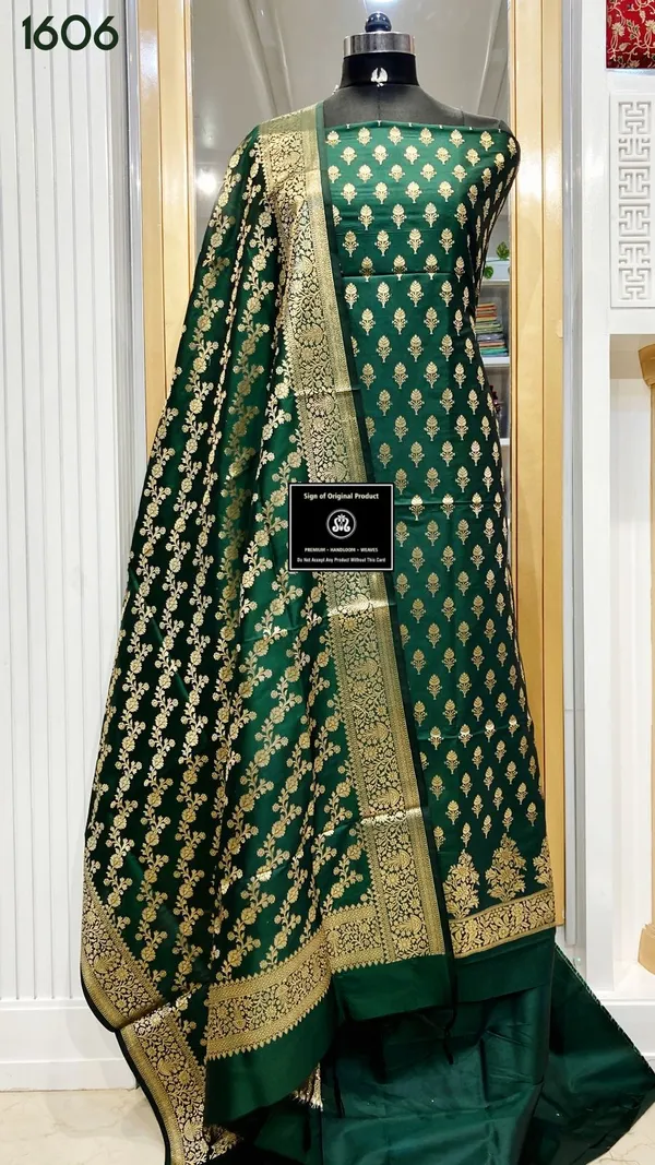 Exclusive_Banarasi_Unstitched_Salwar_kameez_with_Dupatta_BANARASI___SUIT_TOP-___silk_katan_zari_weaving_booti_daman_design_DUPATTA-__katan_silk_zari_weaving__design_Bottom.__Plain_silk_katan_2.50_meter_each