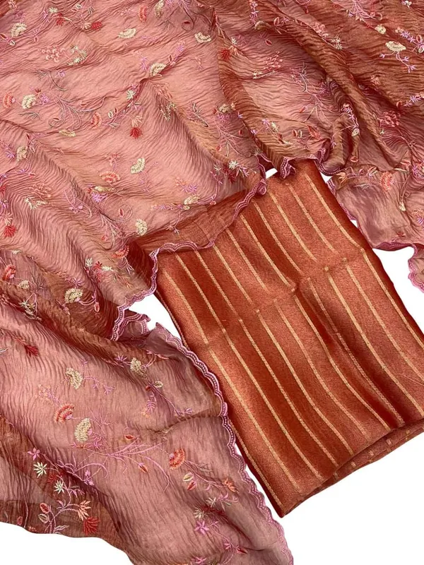 Exclusive_Banarasi_Unstitched_Salwar_kameez_with_Dupatta_BANARASI___SUIT__Tissue_silk_TOP-__Tissue_silk_zari_weaving_DUPATTA-__Tissue_silk_with_embroidery_with_crush_BOTTOM-___cotton__silk_dyble_plain_2.50_meter_each