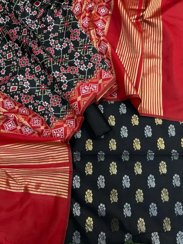 Exclusive_Banarasi_Unstitched_Salwar_kameez_with_Dupatta*___*BANARASI_SUIT*__*TOP-_Kataan_Silk_with_zari_Buta___*DUPATTA-_Kataan_Silk_with_Zari_Jaal_*BOTTOM-*_Silk_plain__*2.50_meter_each*