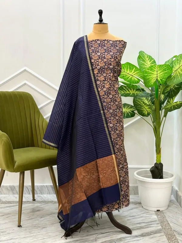 Exclusive_Banarasi_Unstitched_Salwar_kameez_with_Dupatta*___*BANARASI_SUIT*__*TOP-_Kataan_Silk_with_zari_Buta___*DUPATTA-_Kataan_Silk_with_Zari_Jaal_*BOTTOM-*_Silk_plain__*2.50_meter_each*