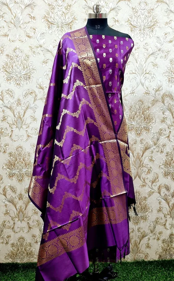 Exclusive_Banarasi_Unstitched_Salwar_kameez_with_Dupatta*___*BANARASI_SUIT*__*TOP-_Kataan_Silk_with_zari_Buta___*DUPATTA-_Kataan_Silk_with_Zari_Jaal_*BOTTOM-*_Silk_plain__*2.50_meter_each*