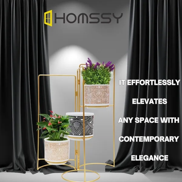 Folding_Stand_With_3_Pot_(52_Cm)_Elegant_And_Durable_Indoor/Outdoor_Planters_|_For_Home_And_Garden_Decor