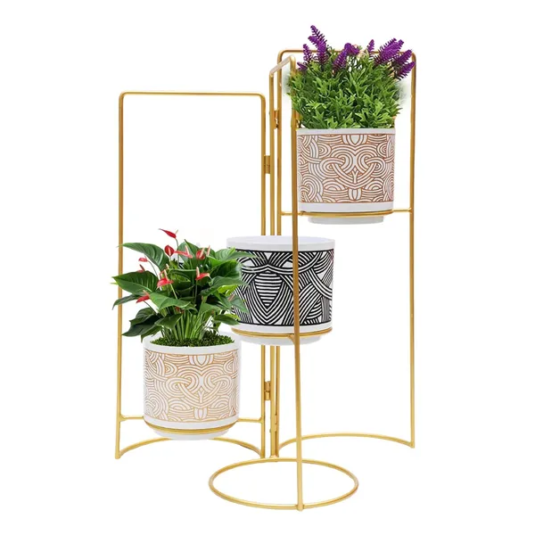 Folding_Stand_With_3_Pot_(52_Cm)_Elegant_And_Durable_Indoor/Outdoor_Planters_|_For_Home_And_Garden_Decor