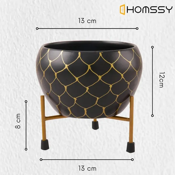 Black_Wave_Iron_Designer_Pot_Elegant_Decorative_Planter_|_For_Indoor_And_Outdoor_Use