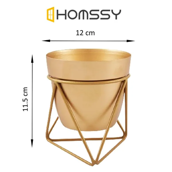 Gold_Small_Pot_With_Gold_Stand__Elegant_Decorative_Planter_|_For_Indoor_And_Outdoor_Use