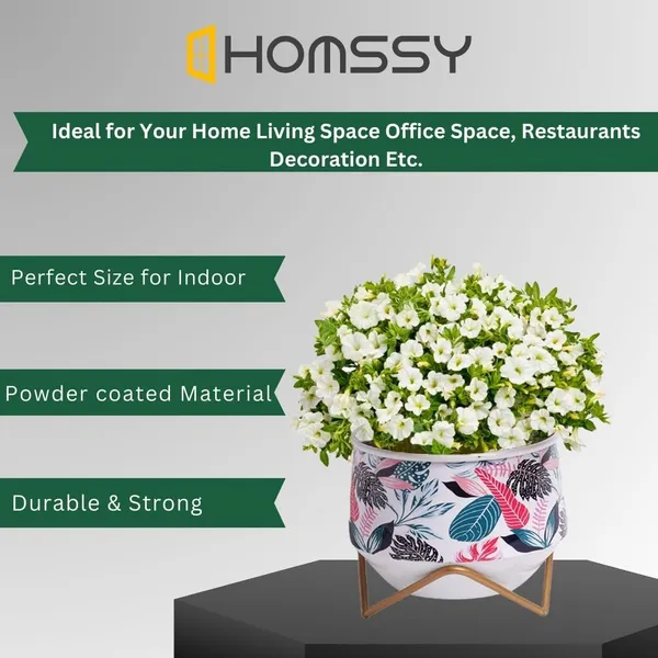 Metal_Pot_With_Stand_(6._5_Inch)__Elegant_Decorative_Planter_|_For_Indoor_And_Outdoor_Use