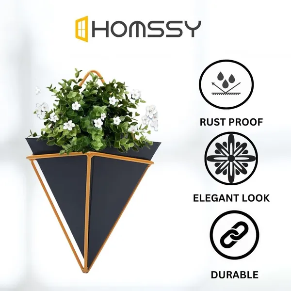 Pack_Of_2_Black_Iron_Elegant_And_Durable_Indoor/Outdoor_Wall_Hanging_Planters_|_For_Home_And_Garden_Decor