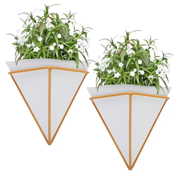 White_Iron_Elegant_And_Durable_Indoor/Outdoor_Wall_Hanging_Plants_|_For_Home_And_Garden_Decor