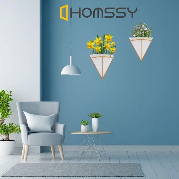 White_Iron_Elegant_And_Durable_Indoor/Outdoor_Wall_Hanging_Plants_|_For_Home_And_Garden_Decor
