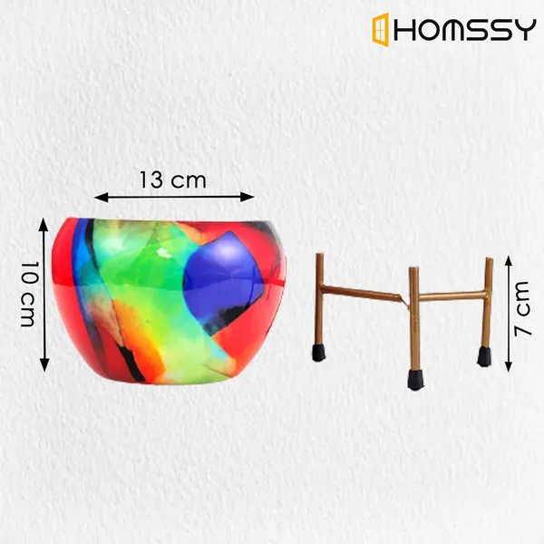 Printed_Metal_Rust_Free_Designer_Planter_With_Tripod_Metal_Stand_|_For_Living_Room_(Plants_Not_Included)