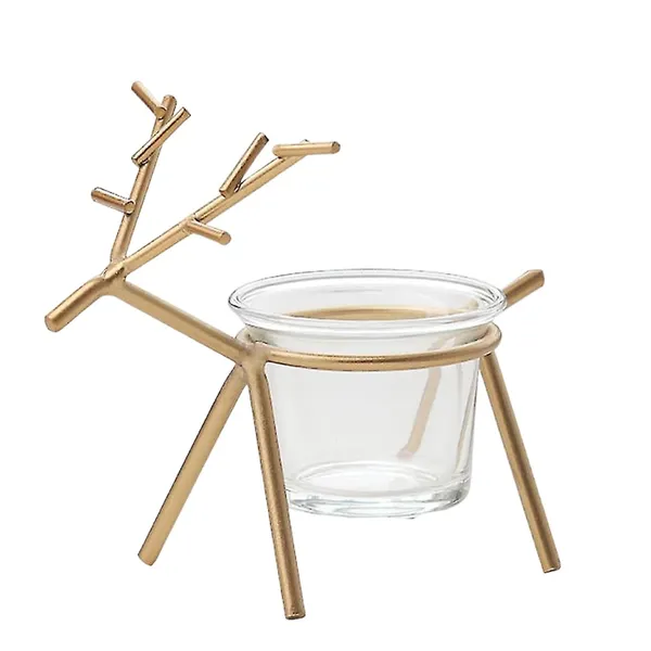 Gold_Deer_Shape_Handcrafted_Metal_Tea_Light_Candle_Holder_|_For_Diwali_Festival_Gift_|_For_Every_Occasion
