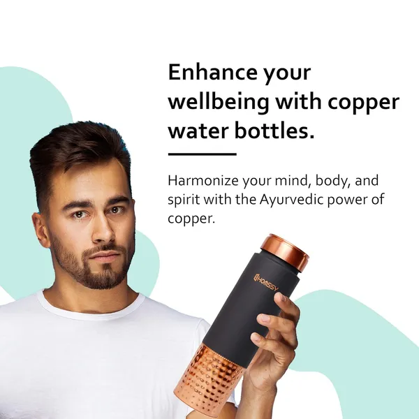 Grey_Hammred_Pure_Copper_Silicone_Coating_With_Leak_Proof_Lid_Premium_Water_Bottle