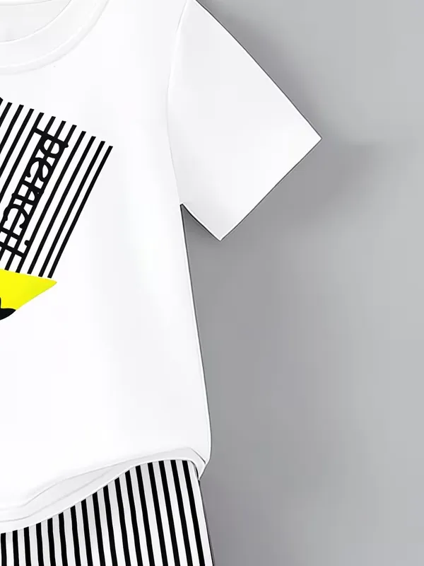 Boys_Cool_Graphic_Print_T-Shirt_with_Striped_Shorts_Co-ord_Set