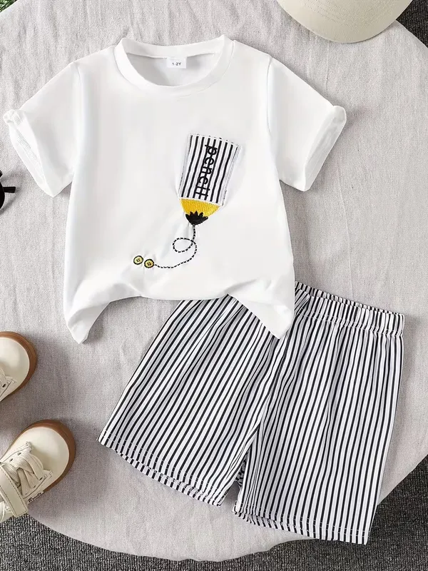 Boys_Cool_Graphic_Print_T-Shirt_with_Striped_Shorts_Co-ord_Set