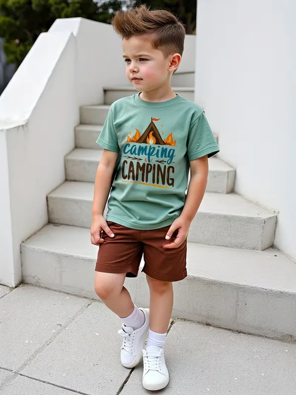 Boys_Green_Camping_Printed_Co-ord_Set_T-Shirt_&_Shorts_Set