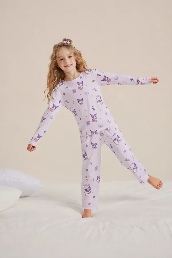 Girls_Lavender_Cartoon_Print_Nightwear_Set_|_Full_Sleeve_Top_&_Pajama_Kids_Night_Suit
