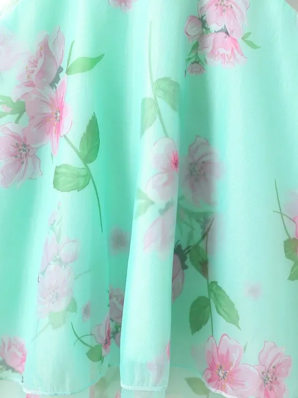 Girls_Mint_Green_Floral_Print_A-Line_Fit_&_Flare_Dress