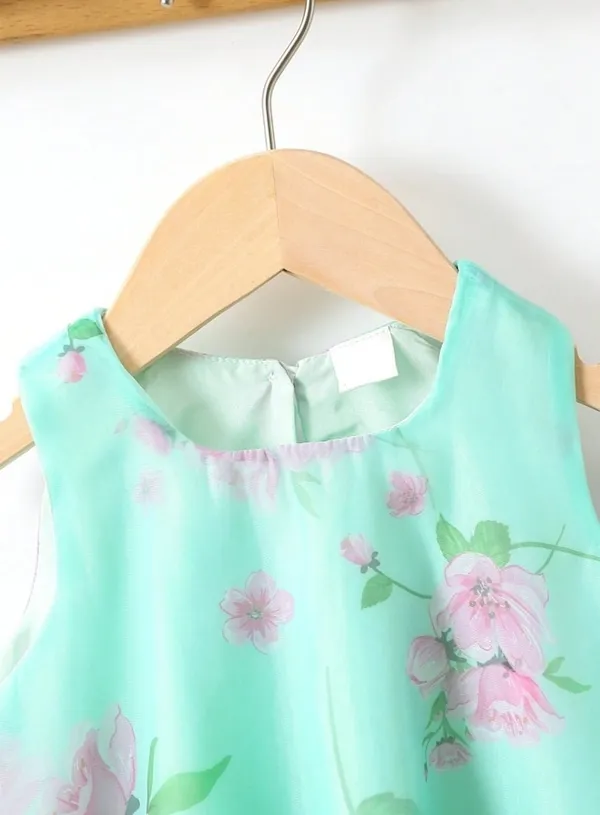 Girls_Mint_Green_Floral_Print_A-Line_Fit_&_Flare_Dress
