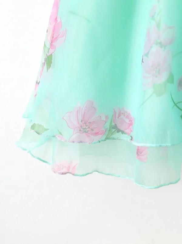 Girls_Mint_Green_Floral_Print_A-Line_Fit_&_Flare_Dress